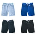 thumbnail image 2 of FLMEI Kids Unisex Shorts Toddler Baby Cotton Elastic Wais Solid Casual Style Shorts for Boys Girls 1-9 Years, 2 of 6