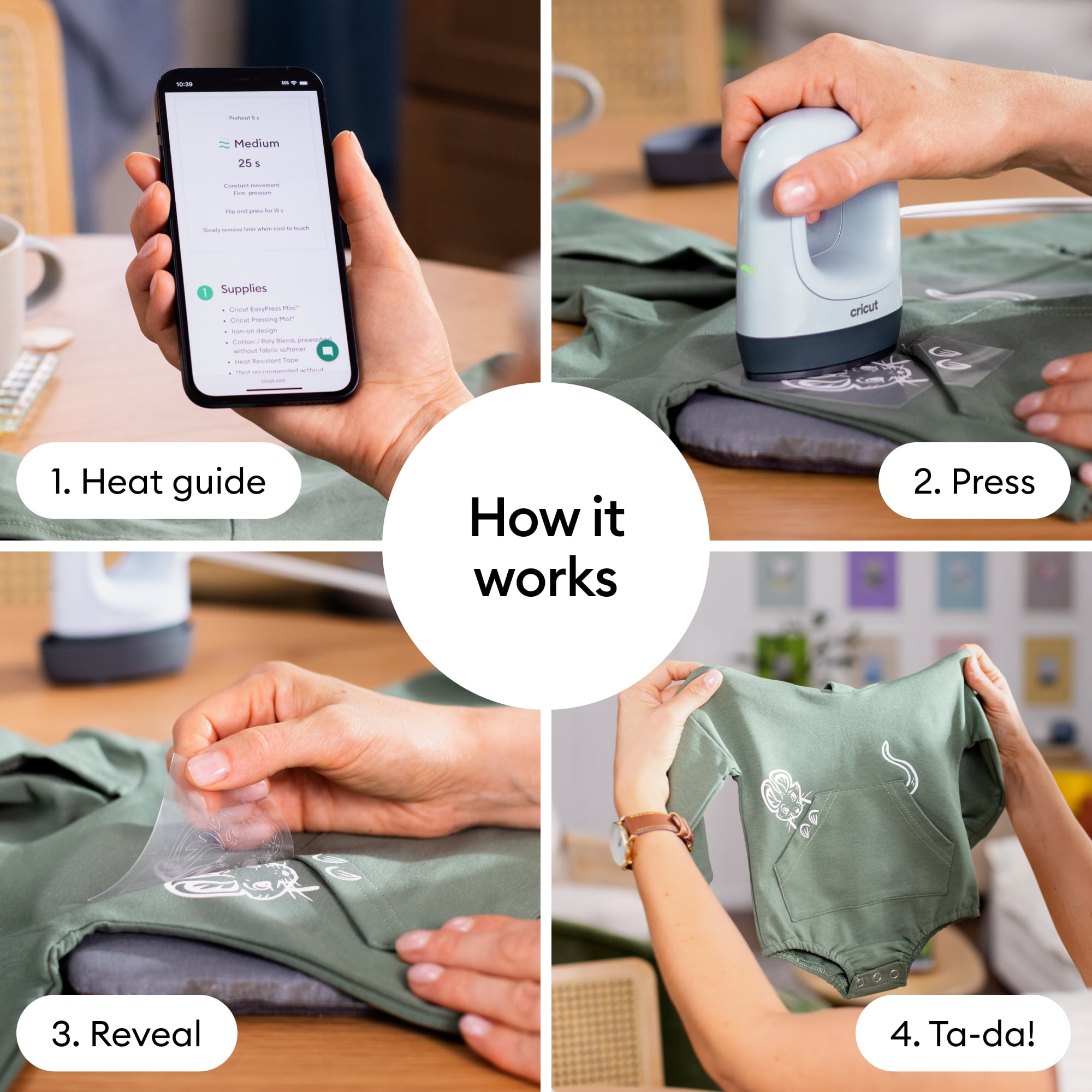 Cricut EasyPress Mini™ LT, Bleu