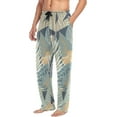 thumbnail image 5 of Tropical Palm Leaves Ghost Pajama Pants, Men's Lounge Pants Light with Drawstring and Pockets, Christmas New Year Birthday Father's Day Gifts, Medium, 5 of 7