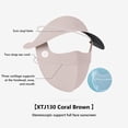 thumbnail image 2 of Xihbxyly Mascarilla de Seda de Hielo, Protección Solar Facial Completa, Diseño Ventilado con Abertura para La Nariz, Elegante Sombrero para El Sol con Parte Superior Hueca, Ideal para Ciclismo y Send, 2 of 3