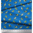 thumbnail image 3 of Soimoi Modal Satin Fabric Flycathcer Bird Print Fabric by the Yard 42 Inch Wide, 3 of 5