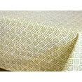 thumbnail image 3 of Massilia Green Modern Elegant Acrylic Cotton Coated Tablecloth - 78X59" Rectangle- French Oilcloth Spill Proof Easy Wipe Off - Indoor Outdoor Party Table Decor., 3 of 4