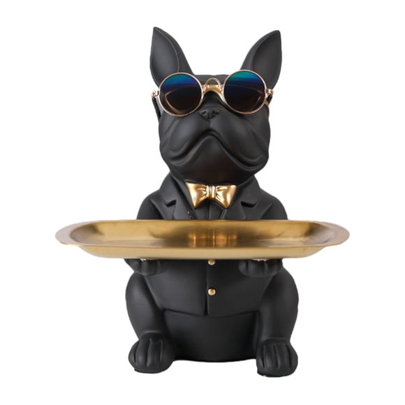 Ruiboury Piggy Bank Tray Storage - Gift Choice For Saving And Organizing Small Objects Suitable For Any Occasion Resin Key Holder black