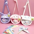 thumbnail image 3 of Bolso de mano Kawaii Sanrio Hello Kitty Kuromi, Cartera de felpa, Melody Cinnamoroll Pocketbook, mochila de peluche suave, juguetes para niñas, 3 of 4