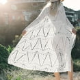 thumbnail image 6 of fatyb Women's Swimsuit Cardigan Cover up Open Front Bikini Long Sleeve Coverup Hollow out for Swimwear, 6 of 7