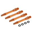 thumbnail image 1 of Uxcell Aluminum Dart Shafts , 2BA Thread Dart Stems Replacement Accessories with Rubber Rings for Steel Tip Orange 35mm, 1 of 5
