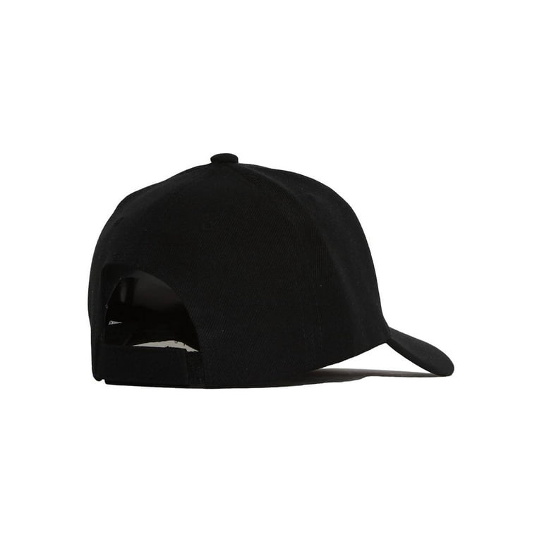 Black baseball on sale cap walmart
