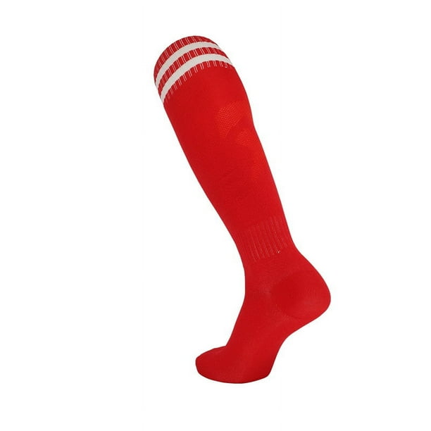 Calcetines de fútbol finos para adultos, calcetines deportivos de rayas altas para hombre, calcetines largos, calcetines de entrenamiento transpirables que absorben el sudor