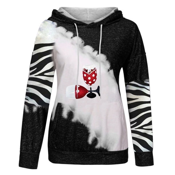 Sudaderas Navideñas de Cuello Redondo Para Mujer, Blusa de Manga Larga Con Estampado Navideño Informal A La Moda, Jersey de Bolsillo, Sudaderas Con Capucha, Tops Odeerbi ODB199115