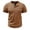 Khaki, variant on zfhfof Mens Fashion Henley Shirts Short Sleeve Button Cotton T-Shirt Summer Casual Raglan Sleeve Shirts with Pocket