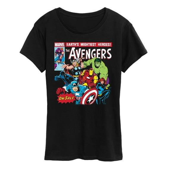 Marvel - Avengers Retro Comic - Women's Short Sleeve Graphic T-Shirt
