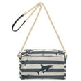 thumbnail image 2 of FORMRS Women Crossbody Purse with Chain Strap Vegan Leather Shoulder Handbag, Dark Sharks, 2 of 7