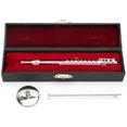 thumbnail image 4 of HLONK Miniature Flute Model  Copper ABS Material  Silver  6 Inch  Musical Collectible, 4 of 8