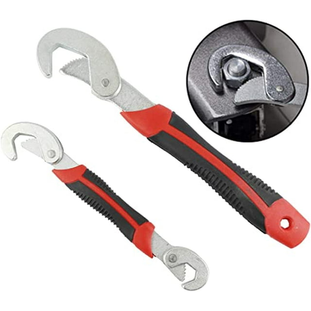 Jinsinto Set de 2 Clés à Clipser et à Poignée Amovibles Réglables et Polyvalentes 6-32mm