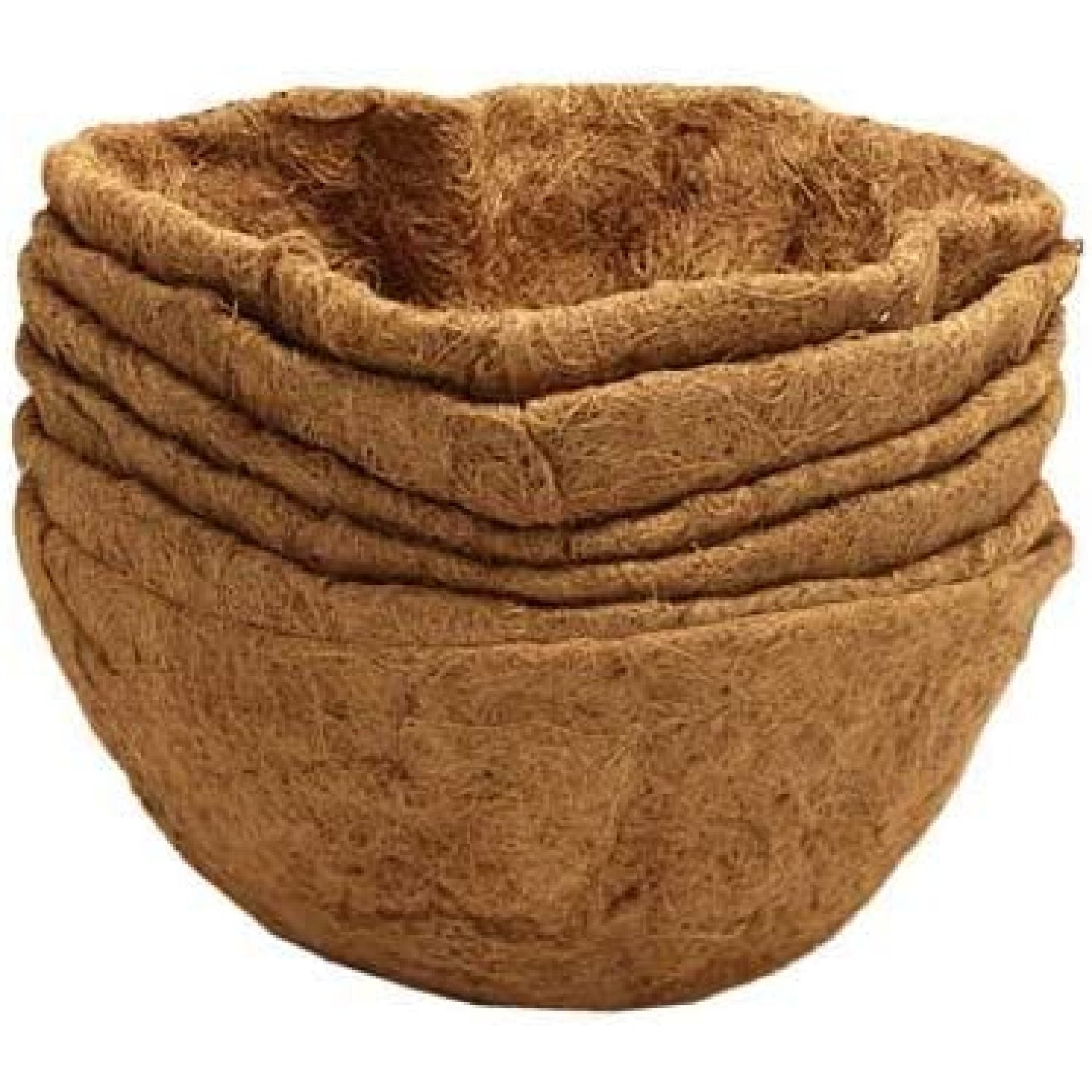 Pack of 6 Panacea 87823 Round Coco Fiber Liners, 20" Dia. Each, Set of
