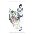 thumbnail image 3 of 18" x 36" Lingerie Lady by Schuyler Rideout - Print on Canvas Fabric White, 3 of 3