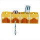 thumbnail image 3 of Soporte de pared para cepillo de dientes y pasta de dientes, soporte para taza, estante de almacenamiento (amarillo), 3 of 8