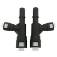 thumbnail image 2 of 15055343, ABS Heater Hose Connector  for EXT 2002 To 2013 Black,White, 2 of 7