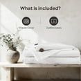 thumbnail image 4 of 500 Thread Count 3 Piece Duvet Cover Set Egyptian Cotton with Coconut Button Closure & Corner Ties Ultra Soft & Easy Care - OverSize Queen Size ( 98" x 98" ) Inches, (Sage), 4 of 5