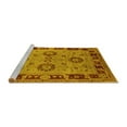 thumbnail image 2 of Ahgly Company Machine Washable Indoor Rectangle Oriental Yellow Industrial Area Rugs, 5' x 7', 2 of 4