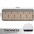 thumbnail image 5 of Kitchen Rugs Sets Of 2,Orange Geometric Diamond Cross Pattern Anti Fatigue Kitchen Mat Rugs Non Slip Washable,Decorative Kitchen Floor Mats for Kitchen,Sink,Laundry,17"x47"+17"x47", 5 of 5