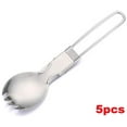 thumbnail image 4 of Foldable Stainless Steel Cutlery Picnic Camping Outdoor Tableware Folding Spoon, 4 of 7