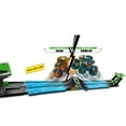 thumbnail image 4 of Hot Wheels Monster Trucks Roarin' Rumble Playset with 2 Toy Trucks, 2 Cars & 2 Launchers, 4 of 7