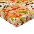 thumbnail image 4 of Ambesonne Japanese Spring Fitted Sheet, Asian Sakuras Print, Queen Size, Vermilion Pistachio Green, 4 of 5