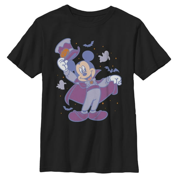 Boys Mickey & Friends Halloween Tipping Hat Cape Costume T Shirt