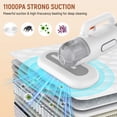 thumbnail image 4 of Sentryse 11Kpa Handheld Mattress Vacuum Cleaner, UV Light for Deep Cleaning Bed, Sofa, Couch, Pillow, 4 of 8