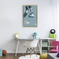 thumbnail image 3 of Stupell Industries Modern Sporty Jump with Sneakers Gold Floating Frame Canvas Art, 17 x 25, by Ray Powers, 3 of 8