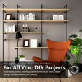 thumbnail image 6 of Ironwerks Designs 20" Urban Industrial Pipe Wall Rack - Clothing Rack, Closet Organization, Retail Display, Black, 6 of 7