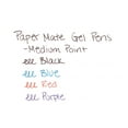 thumbnail image 4 of Paper Mate Roller Ball Retractable Gel Pen, Blue Ink, Medium, Dozen, 4 of 4