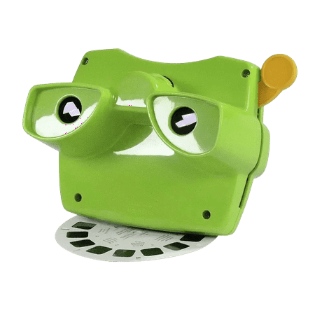 3Dstereo View Master Classic Reel Focusing Toy Viewfinder, Lime Green