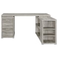 thumbnail image 5 of Yvette 60-inch 3-drawer L-Shape Computer Desk Grey Driftwood, 5 of 13