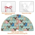 thumbnail image 4 of Lsque Colorful Pugs Print Christmas Tree Skirt, Tree Skirt with Ties or Velcro, Perfect for Holiday Decorations, Halloween, and New Year-48", 4 of 7