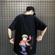 thumbnail image 1 of Anime Naruto Printed Couple Outfit Summer Student Short Sleeve T-shirt For Men And Women Creative Cartoon Loose Tee Harajuku TopL Gao Jinjia LED, 1 of 2