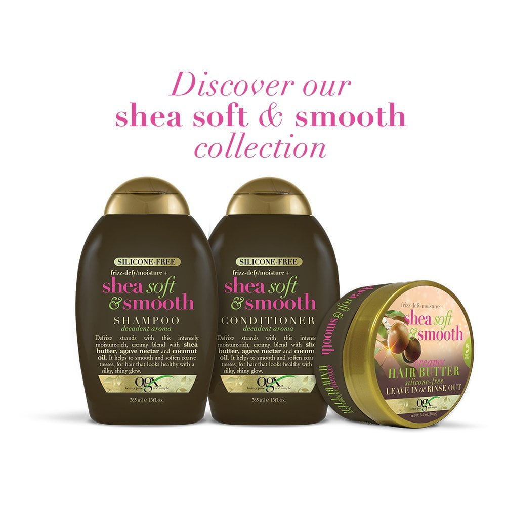 OGX Shea Soft & Smooth Conditioner, 13.0 FL oz