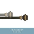 thumbnail image 4 of Kenney Lincoln 1" Premium Decorative Window Curtain Rod, 48-86", Oil Rubbed Bronze, 4 of 5