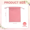 thumbnail image 2 of Uxcell Velvet Jewelry Bags with Drawstrings for Jewelry Candy Christmas Party Pink 3 x 4 Inch, 2 of 7