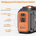 thumbnail image 3 of Central eléctrica portátil ZeroKor 300W Solar 280Wh 110V, 3 of 8