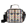 thumbnail image 7 of Retro Lines Lunch Bag Cooler Bag Cooling Tote Portable Shoulder Strap Interior Pockets for Picnic Travel, 7 of 7