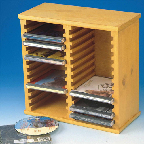 Unfinished CD Storage Rack Unassembled
