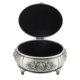 thumbnail image 2 of Joyero De Metal, Joyero Retro De Metal Rosa Con Forma Ovalada, Organizador Con Interior De Terciopelo, Caja De Almacenamiento De Joyería Con Anillo De aleación De Zinc Vintage, 2 of 7