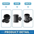 thumbnail image 6 of Unique Bargains MAF Sensor Assembly No.A00009408048 MAF Mass Air Flow Sensor for Mercedes-Benz W202 C140 W140 R129, 6 of 7