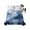 Blue, variant on Twin Flat Sheet 66"x96", Blue Mountain Soft Lightweight Bedding Flat Sheets Only, Misty Forest Nature Woodland Pine Tree Landscape Brushed Microfiber Top Bed Sheet, Breathable Bedsheets