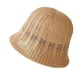 thumbnail image 2 of Sombrero de pescador japonés para mujer, hueco, transpirable, de ganchillo caqui, 2 of 9
