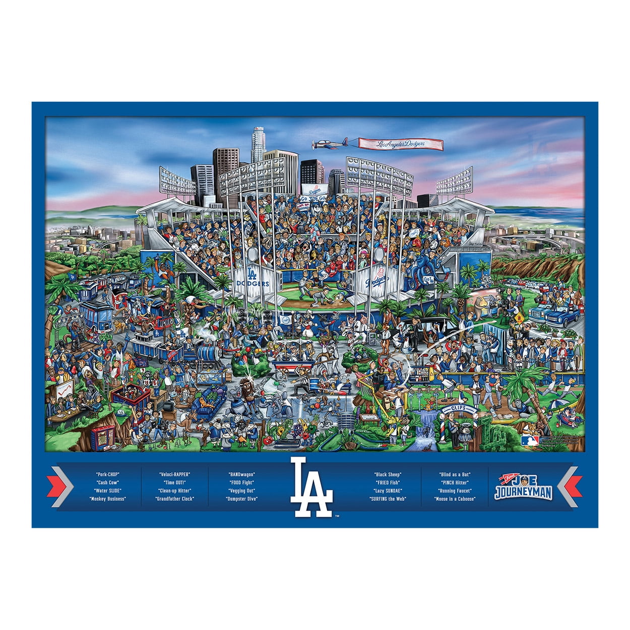 YouTheFan 5021251 Los Angeles Dodgers Joe Journeyman Puzzle - 500 Piece