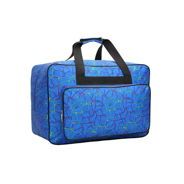 Wweixi Sac de Machine à Coudre Unisexe Grande Capacité avec Fermeture Éclair Lisse et Texture Durable, Bleu