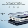 thumbnail image 5 of Dteck for iPhone 12 Pro Max Case with Camera Stand, Military-Grade Drop Protection Magnetic Phone Case Compatible with MagSafe Accessories, Frosted  Blue, 5 of 6